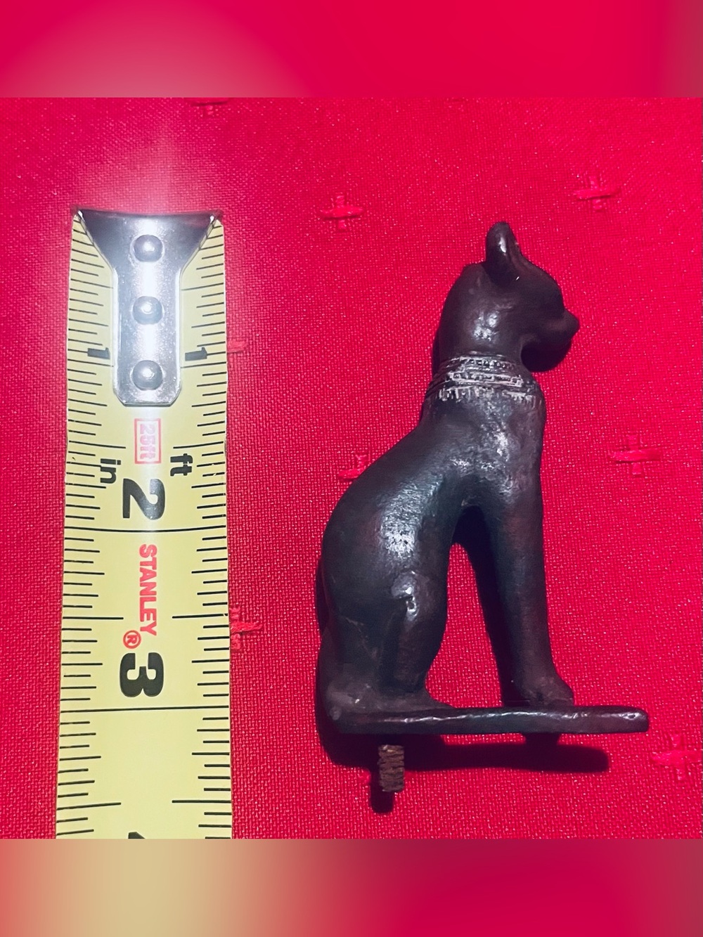 Egyptian Cat Bastet Statue Figurine Bronze - Picture 6 of 7